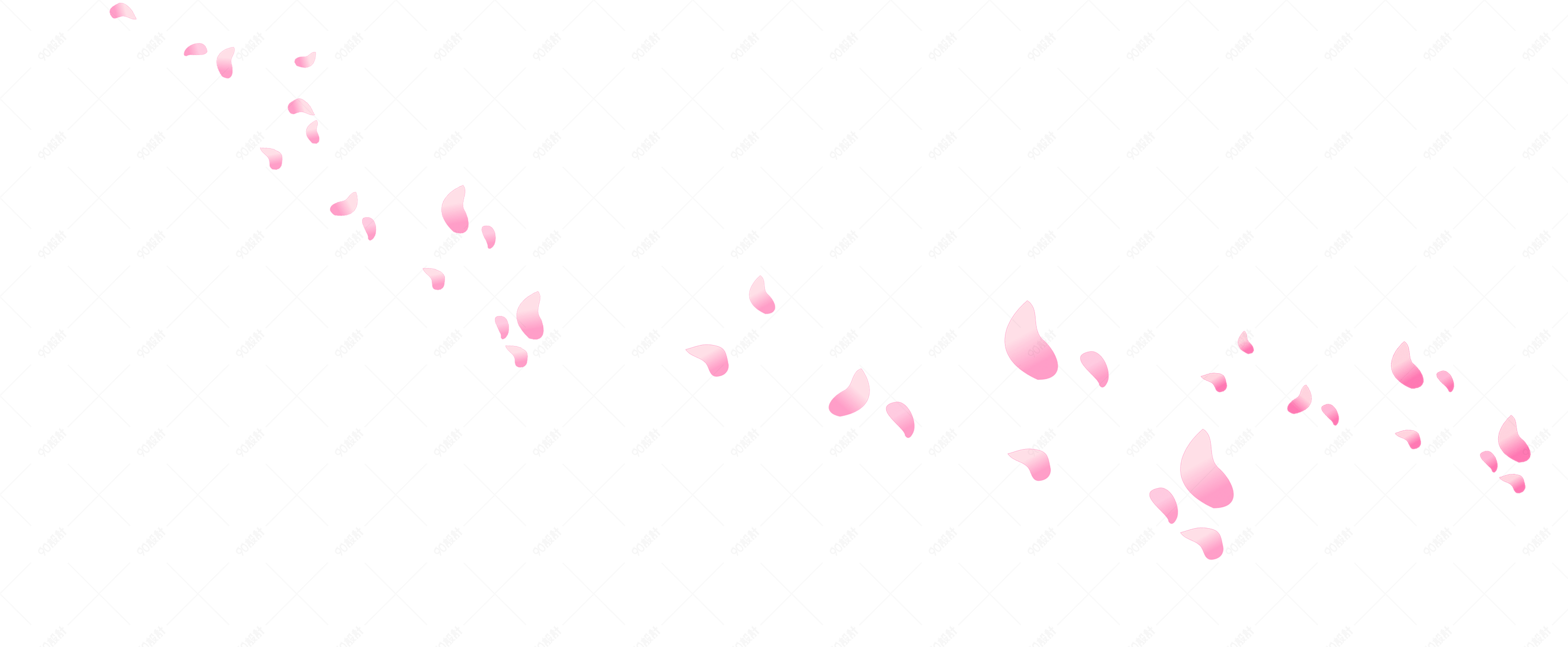 粉色花瓣高清png素材【免抠元素png】-90设计网