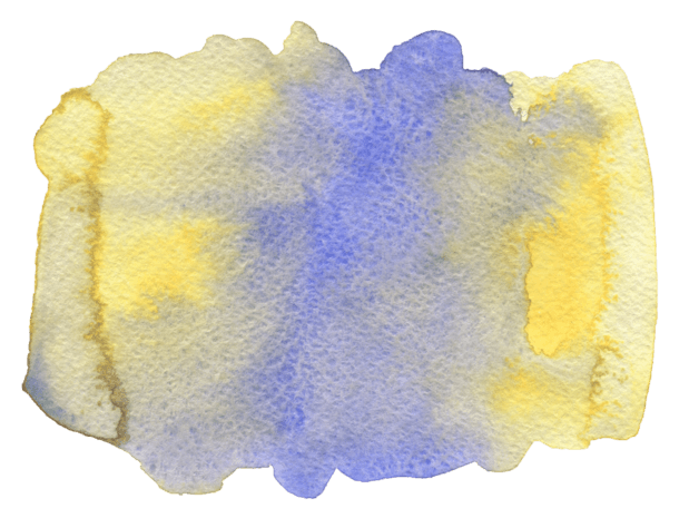 蓝色黄色水彩颜料笔触纹理