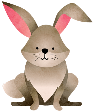 卡通兔子矢量素材