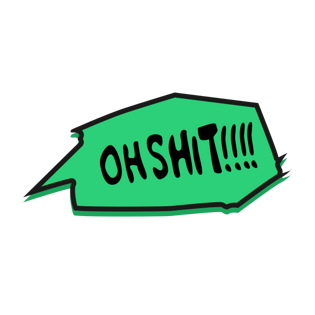 卡通可爱字体ohshit!