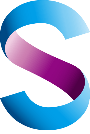 彩色折叠英文字母s