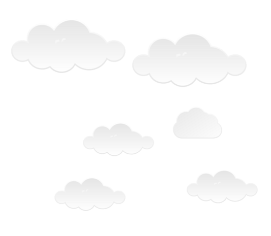 白色立体悬浮白云卡通可爱png