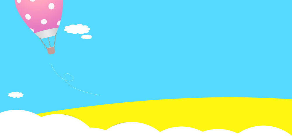 卡通蓝色零食童装海报背景