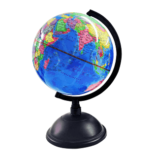 高清彩印世界地球仪地理