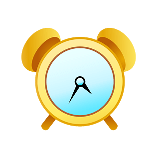 卡通闹钟表时间