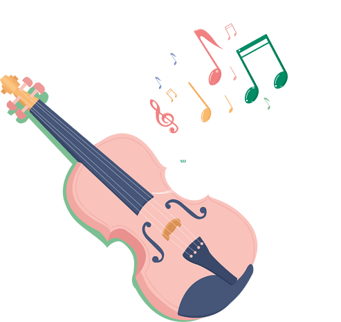 小提琴卡通图片大全