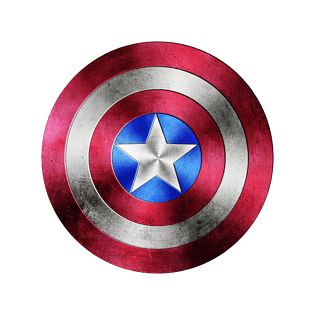 美国队长盾牌卡通元素