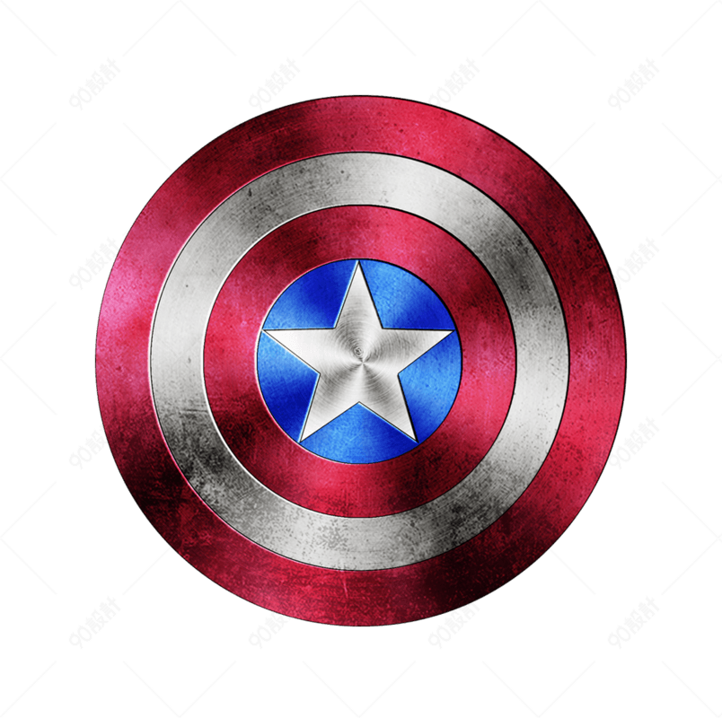 美国队长盾牌卡通元素