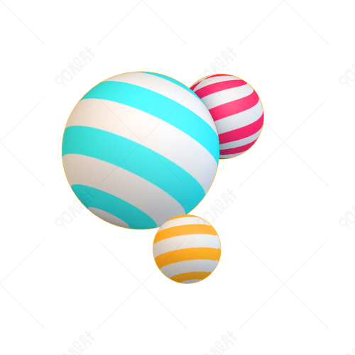 卡通彩色素材球