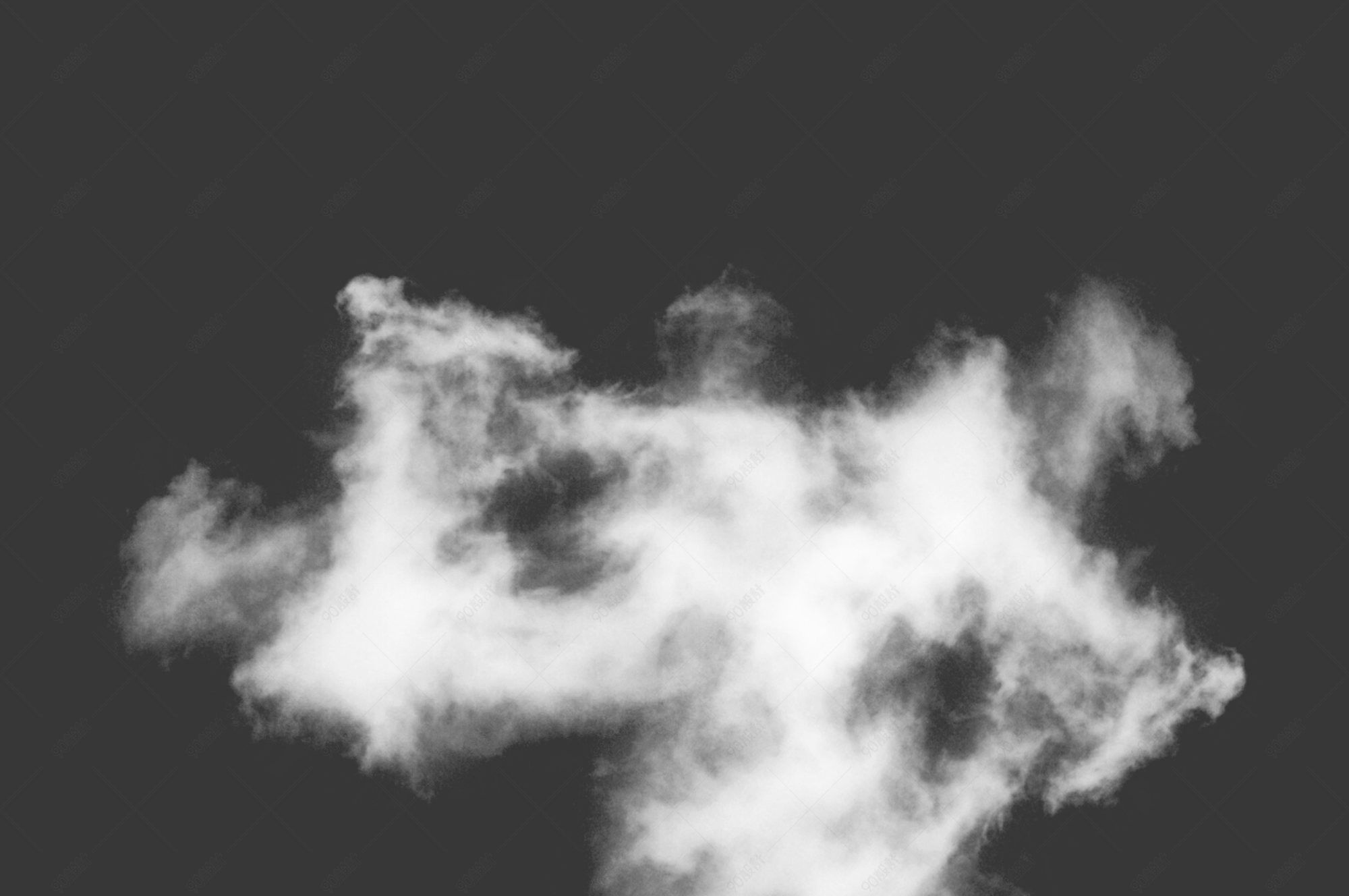 白色创意写实云免抠素材