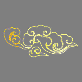 pngpsd2000*2000烫金线描金色流云剪纸素材pngpsd2000*2000国潮烫金