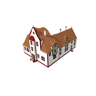 别墅12pngpsd2000*2000卡通手绘房子边框pngpsd2000*2000高清家用别墅