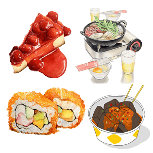 卡通菜肴图片大全