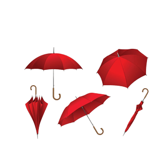 红色雨伞图片大全
