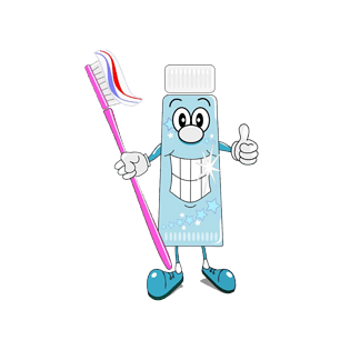 卡通牙膏