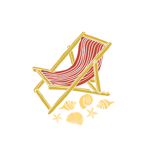 手绘沙滩椅pngpsd2000*2000卡通手绘彩色贝壳pngpsd2000*2000手绘夏日