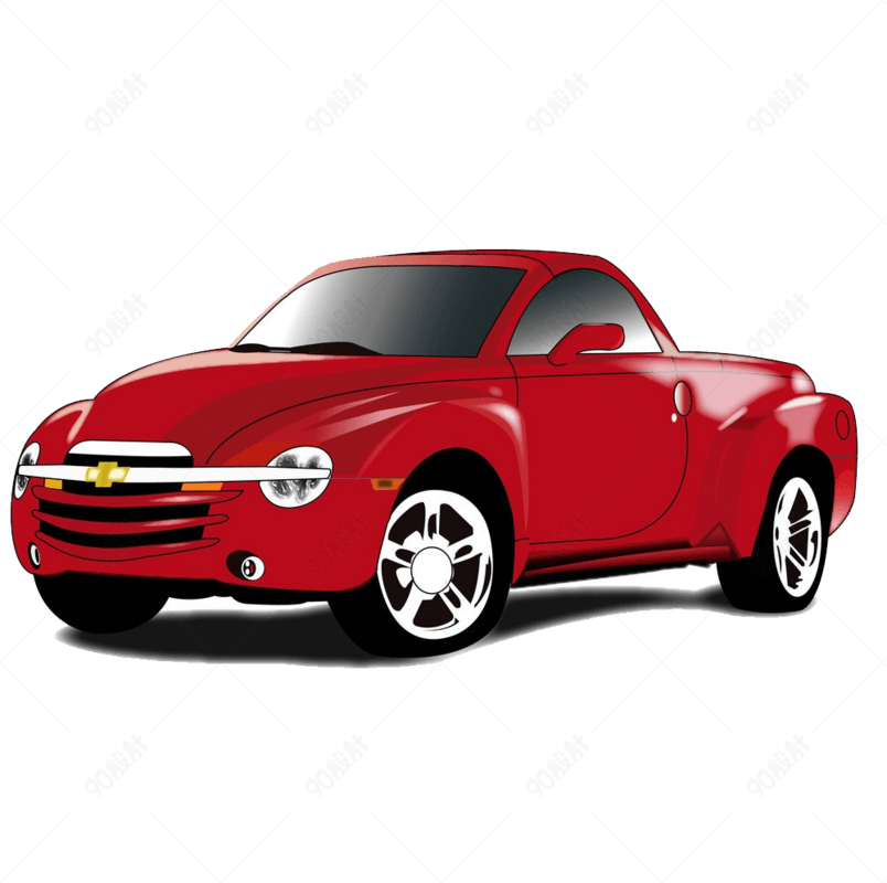 红色轿车