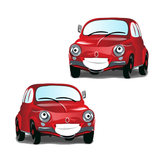 红色卡通汽车图片大全