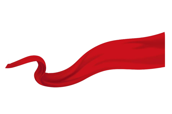 红色丝带彩带绸带绸缎漂浮装饰