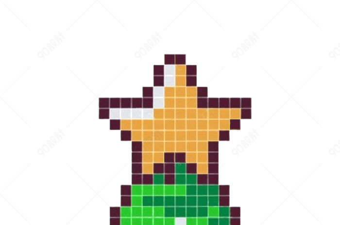 星星像素漂浮元素