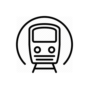 正面地铁图标线条