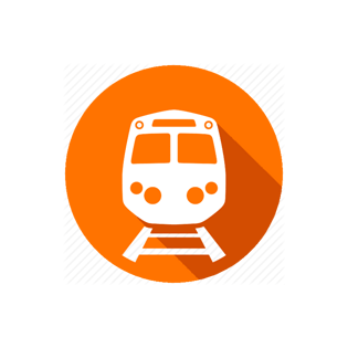 地铁火车蓝色icon图标pngpsd2000*2000正面地铁图标线条pngpsd2000*