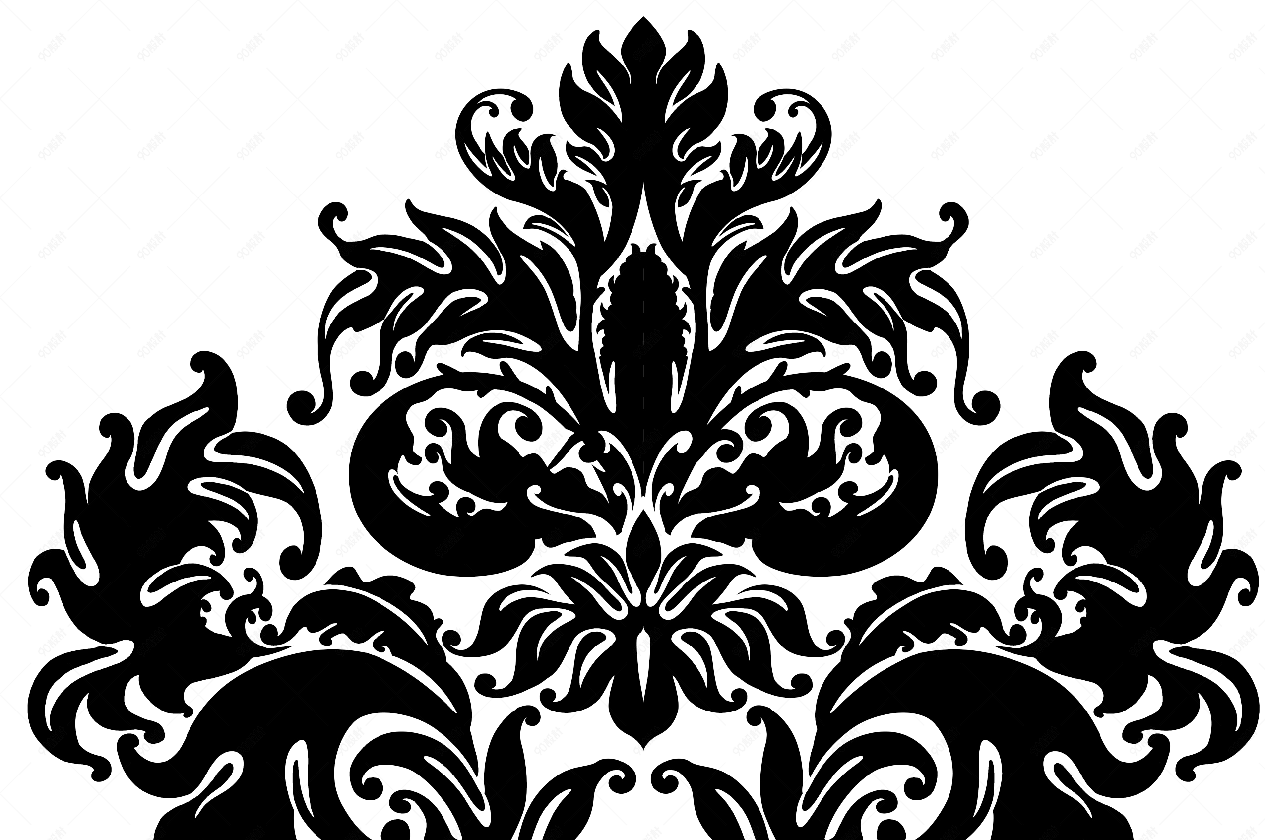 复古花边装饰花纹背景