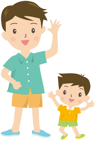 父亲节卡通配图花朵装饰背景感恩