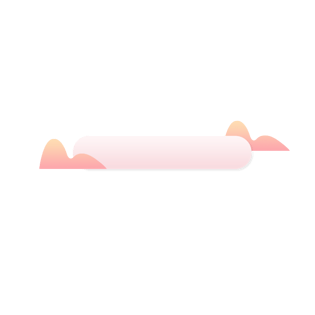 不规则个性化浅色标题框png素材