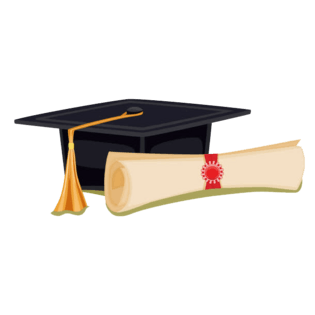 学士帽手绘图片大全