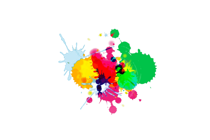 绿色小清新花朵泼墨背景pngpsd2000*2000多彩泼墨背景pngpsd默认格