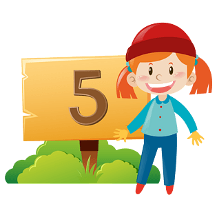 卡通数字5