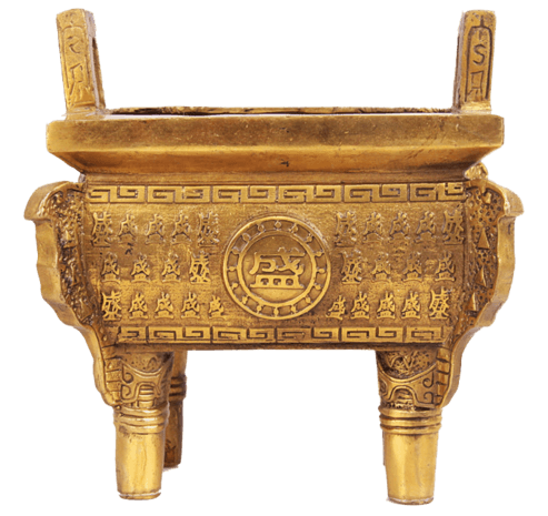 金色大鼎pngpsd2000*2000金鼎pngpsd2000*2000雕花小鼎pngpsd2000*