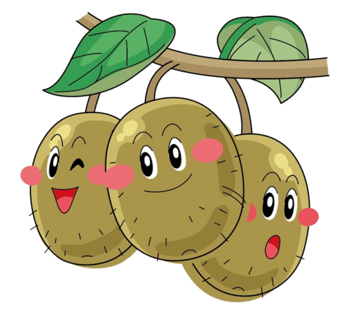 卡通手绘水果绿色奇异果猕猴桃插画设计pngpsd2000*2000手绘卡通绿色