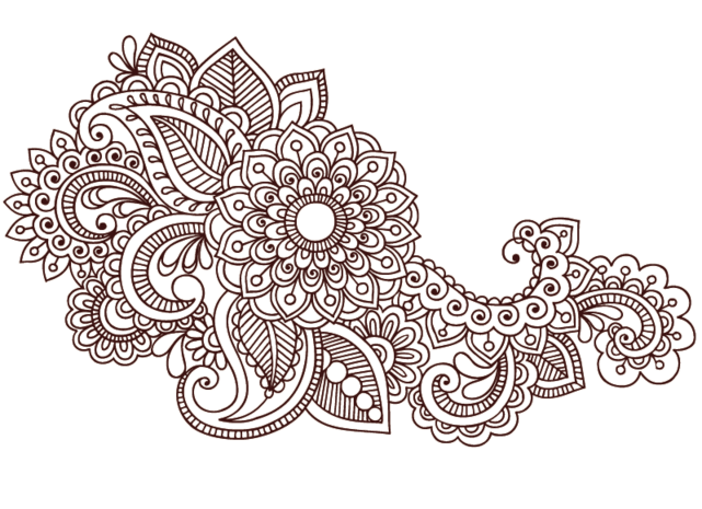 装饰元素花花纹