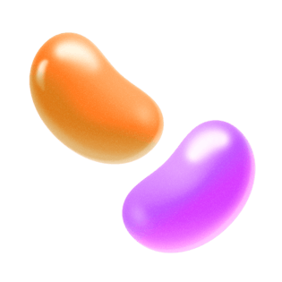 卡通精致五彩糖豆