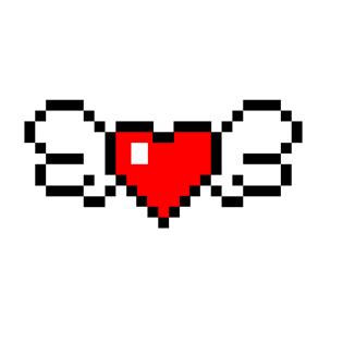 pngpsd2000*2000卡通可爱爱心像素画装饰免抠元素pngpsd2000*2000红色