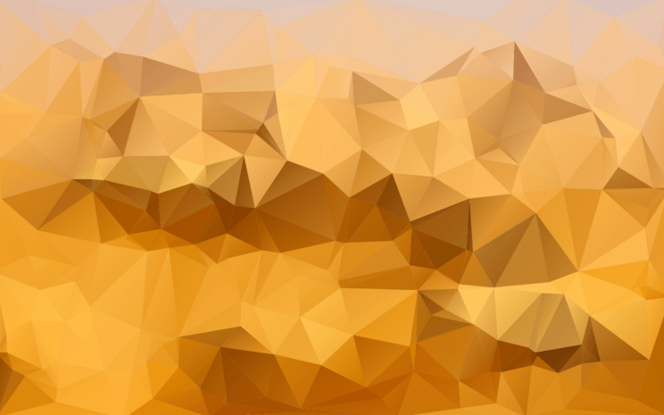 黄色渐变三角形马赛克纹理