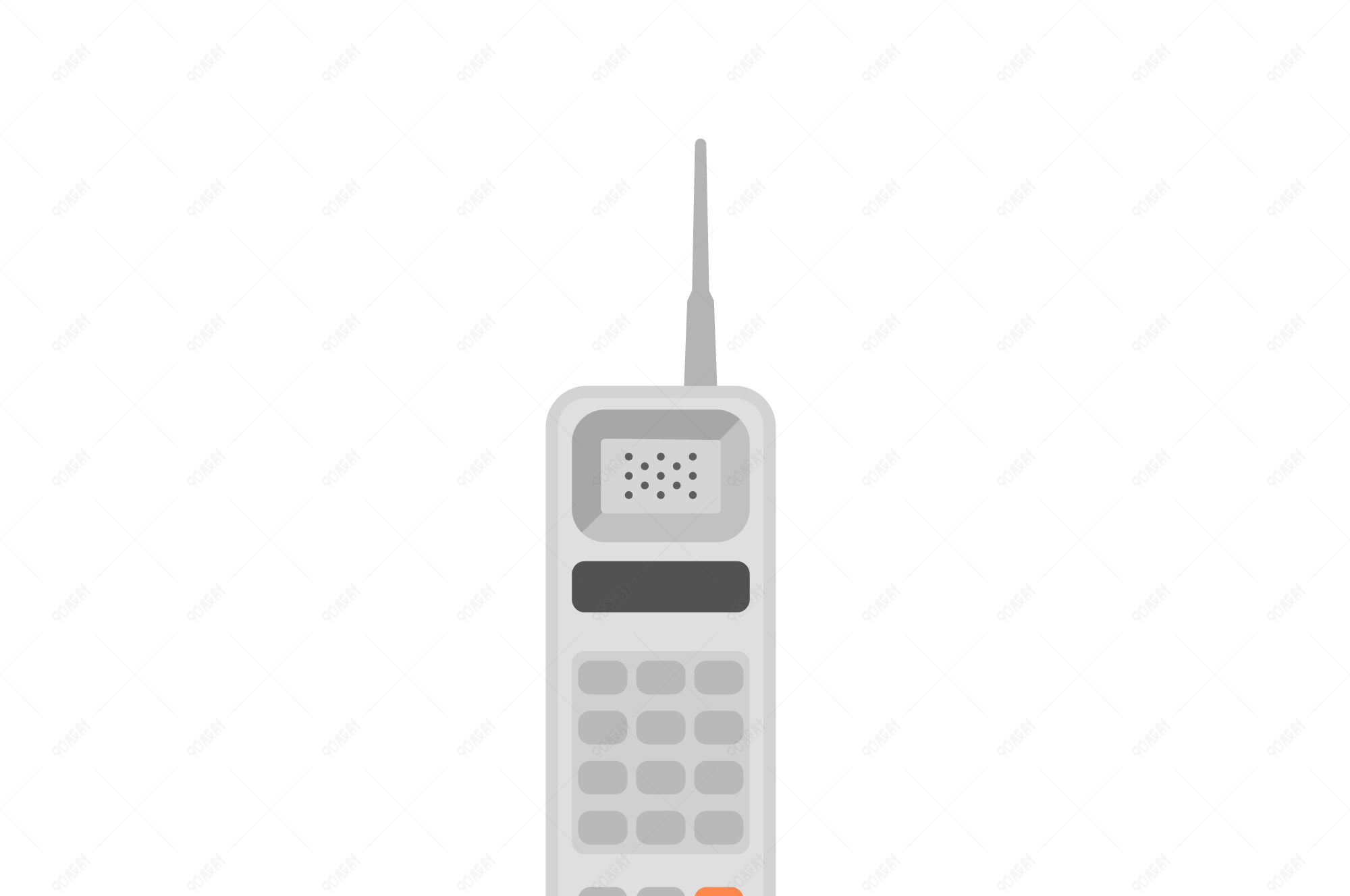 90年代复古电话大哥大设计元素