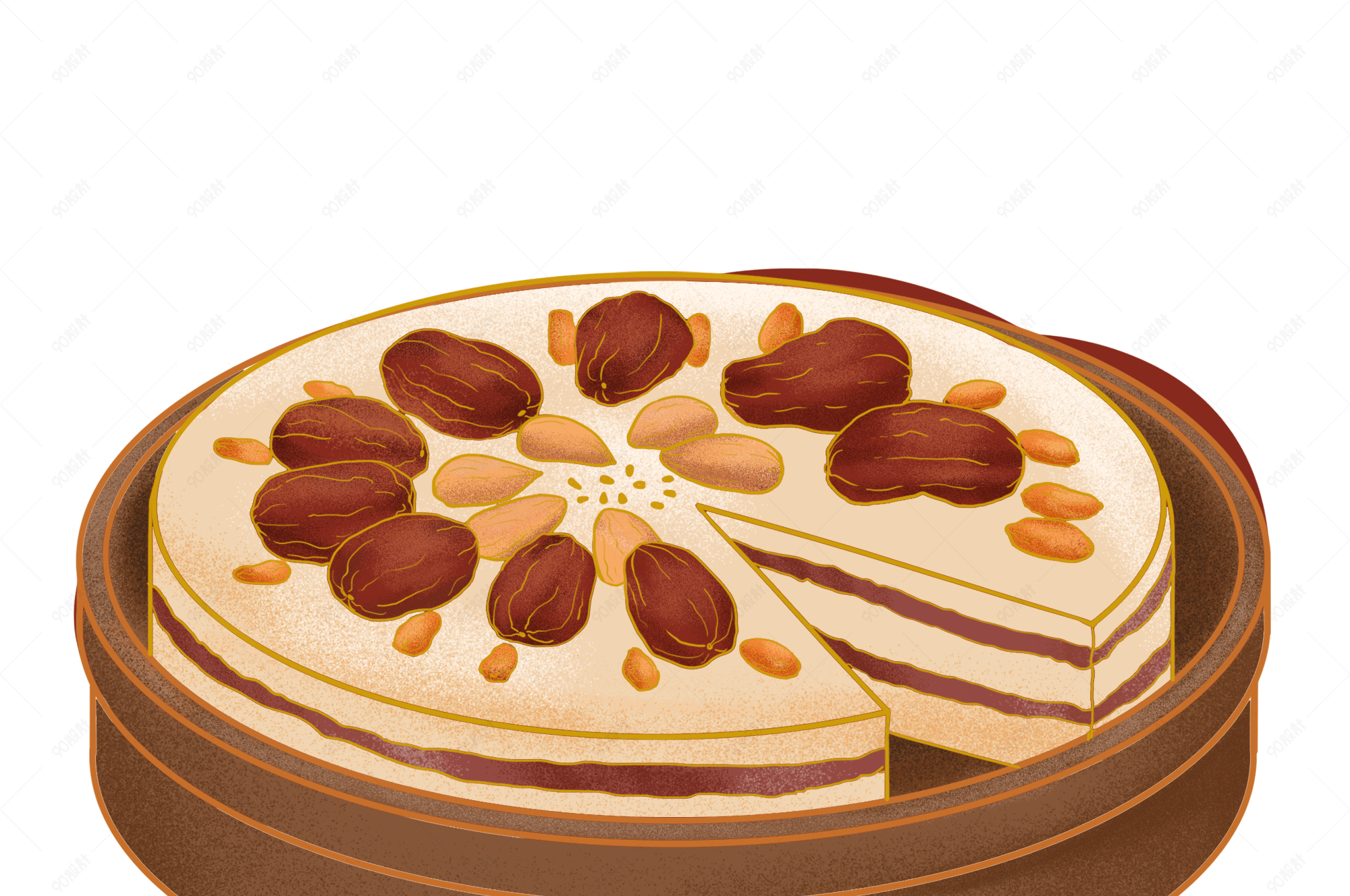 中国传统节日重阳节重阳糕设计元素