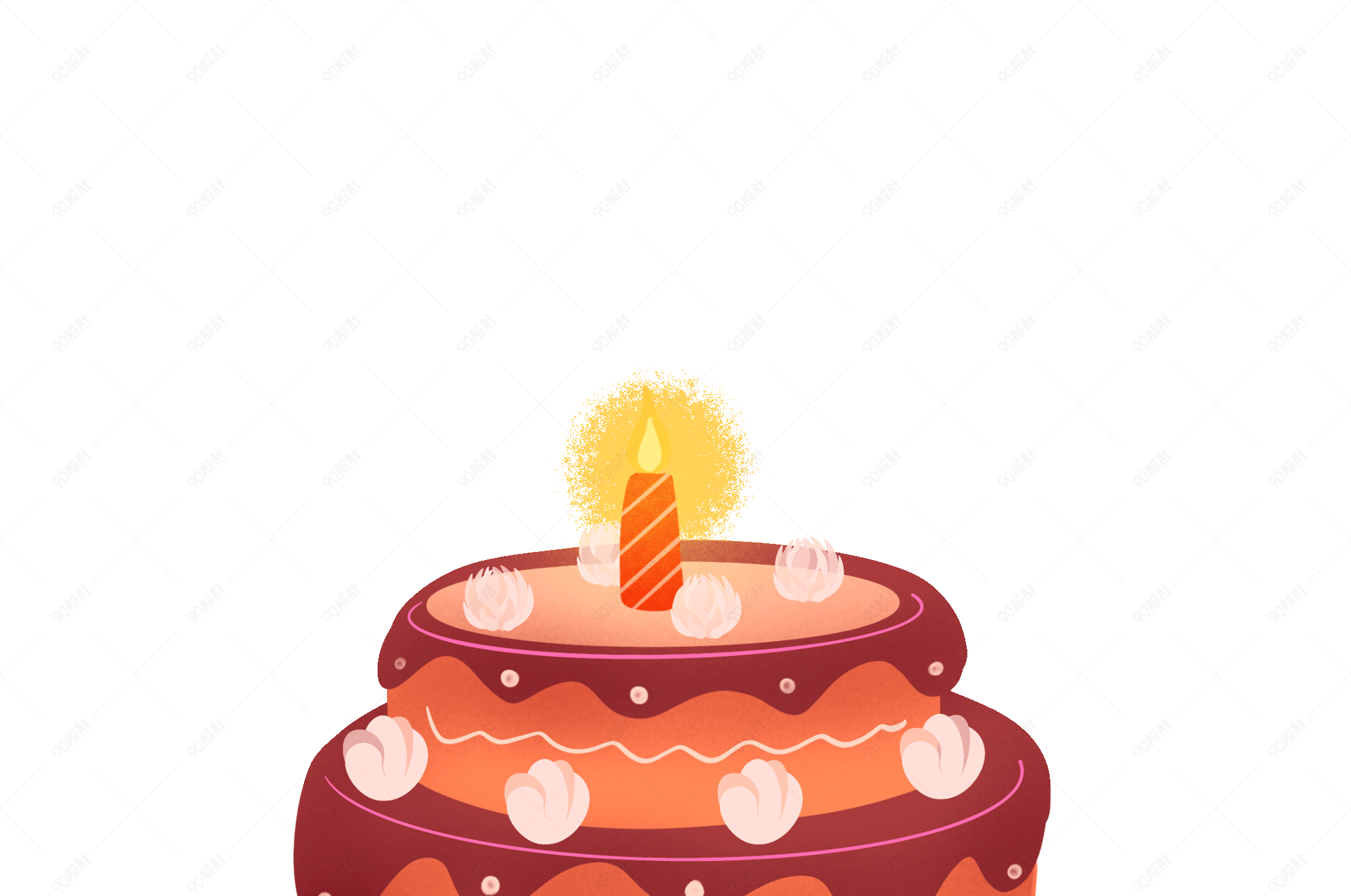 卡通生日蛋糕壁纸图片