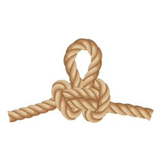 麻绳绳子卡通绳结装饰