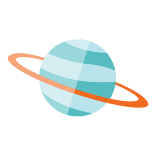 星球卡通星空装饰素材