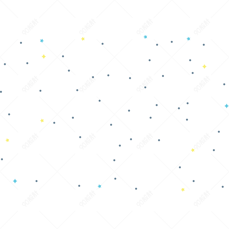 卡通星空装饰素材 电商元素png 90设计网