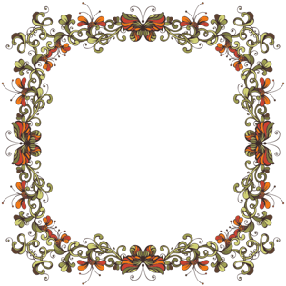 欧式花边边框底纹素材彩色