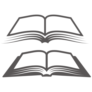 卡通线条书籍透明素材