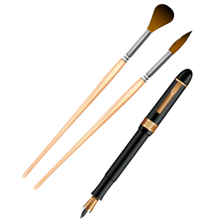 笔桶绘画手绘画框绘画笔绘画植物绘画水果绘画手绘画画设计绘画人物