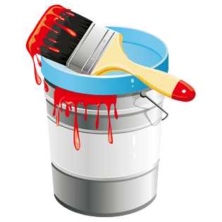 油漆桶油漆刷pngpsd2000*2000油漆桶油漆刷pngpsd2000*2000工具刷刷子