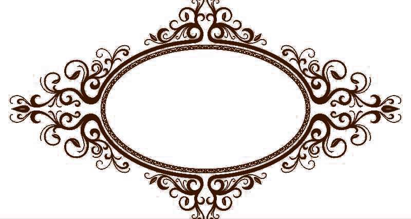 美式花纹铁锈边框