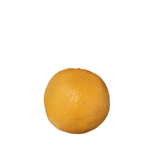 橙色橙子单个小清新橙子png